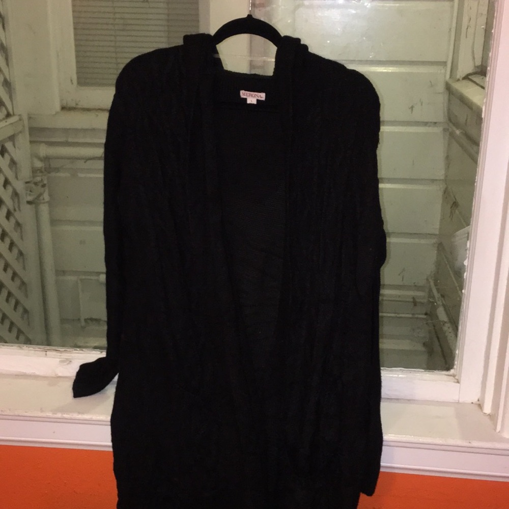 Black cardigan with a hood from Target